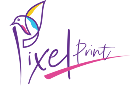 pixel print logo
